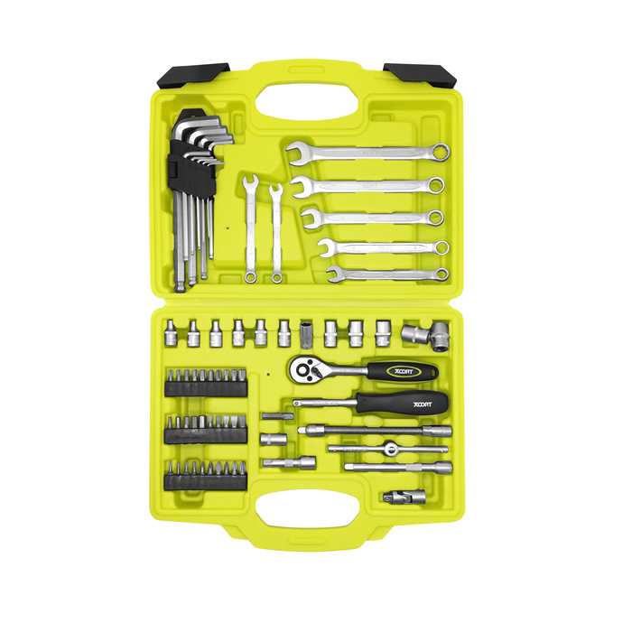 SET DE HERRAMIENTAS 67 PIEZAS DE LLAVES Y RATCHET DE 1/4″