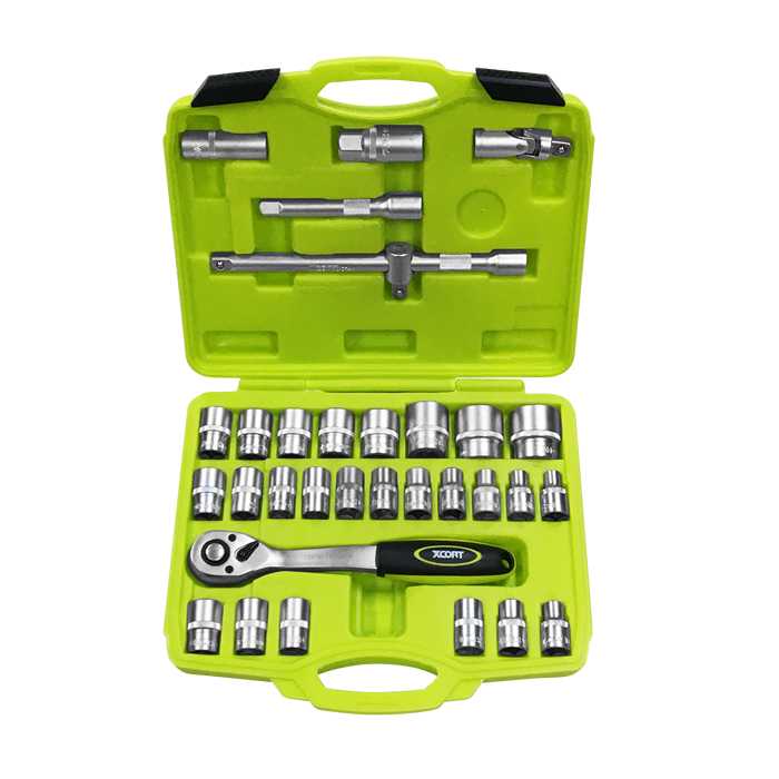 SET DE DADOS Y RATCHET DE 1/2″ CON ESTUCHE