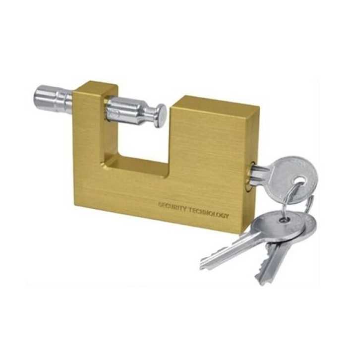 CANDADO ANTICIZALLA DE LATÓN CON 3 LLAVES 60x45x15mm