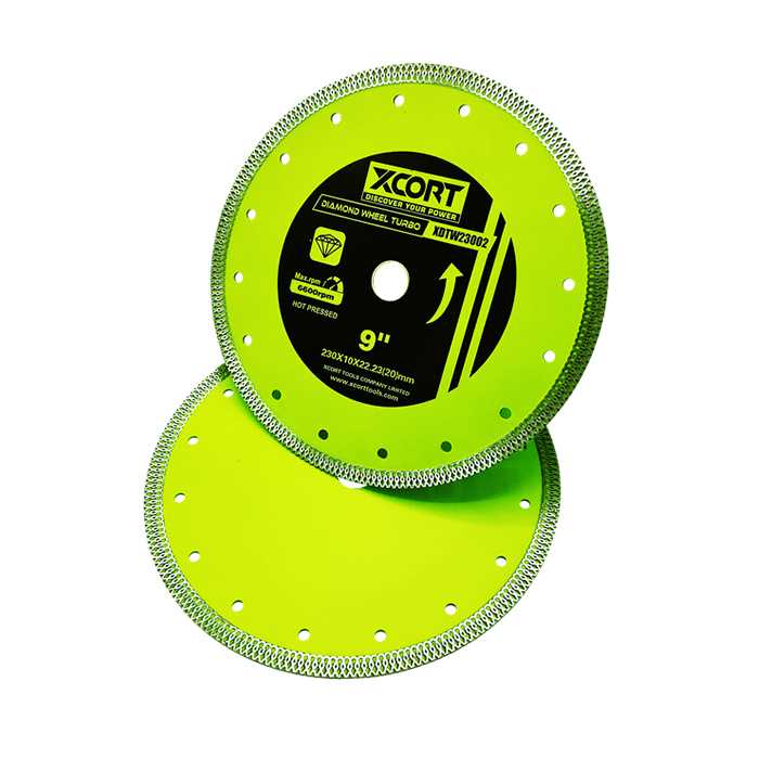 DISCO DE CORTE DIAMANTADO TURBO PARA PORCELANATO
