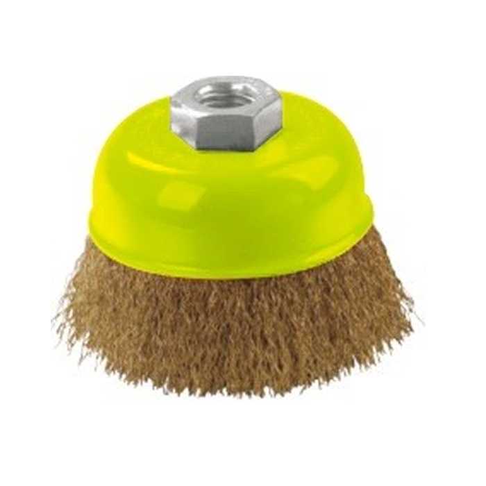 CEPILLO DE COPA DE ALAMBRE LATONADO 4″
