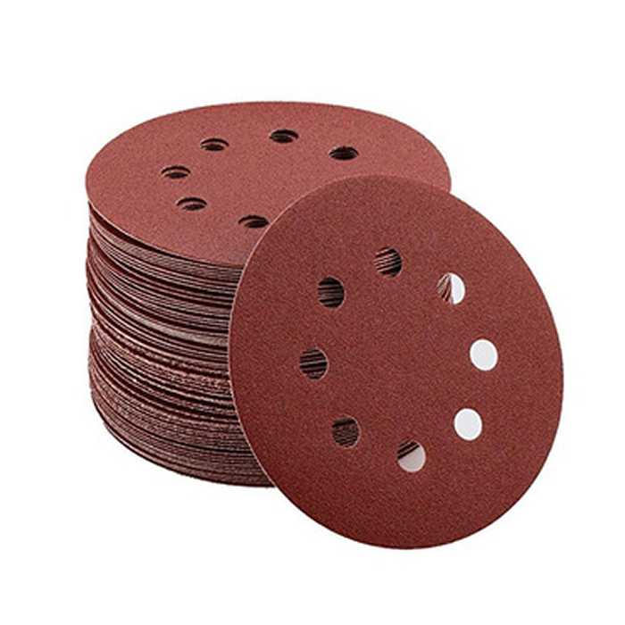 DISCO DE LIJA ROJA 5″ (10 UNID) PARA LIJADORA ELÉCTRICA P180