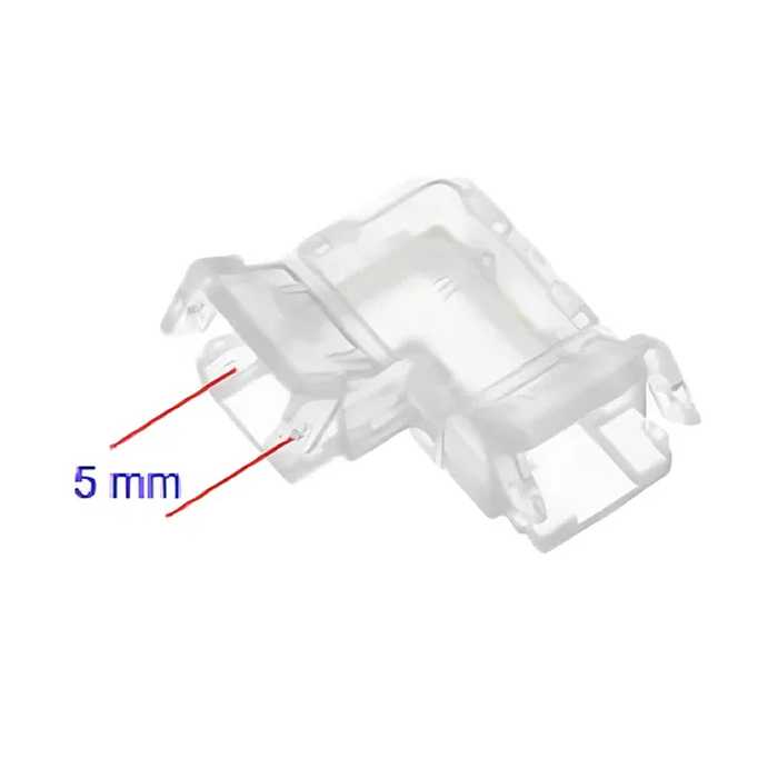 CONECTOR CODO P/CINTA LED COB PAQUETE DE 10 UND 