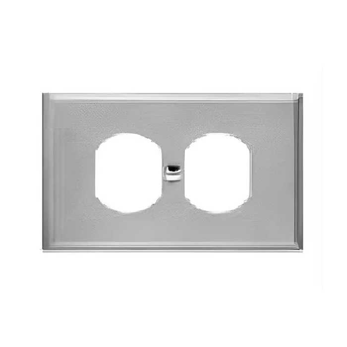 TAPA PARA TOMACORRIENTE DOBLE 4X2 EMT PAQUETE DE 10 UND 