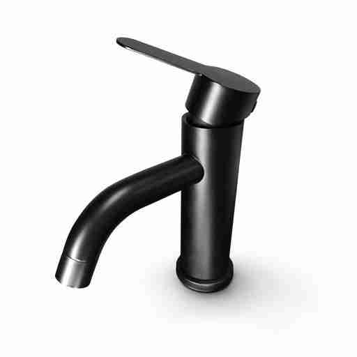 GRIFERÍA DE LUJO NEGRA AGUA FRÍA Y CALIENTE PARA LAVAMANOS