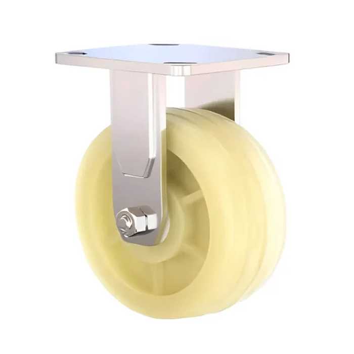 RUEDA INDUSTRIAL DE NYLON BASE FIJA 6″