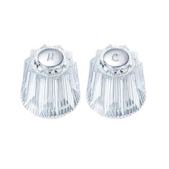 POMO ACRÍLICO PARA LLAVE DE DUCHA PAQ DE 2 UND