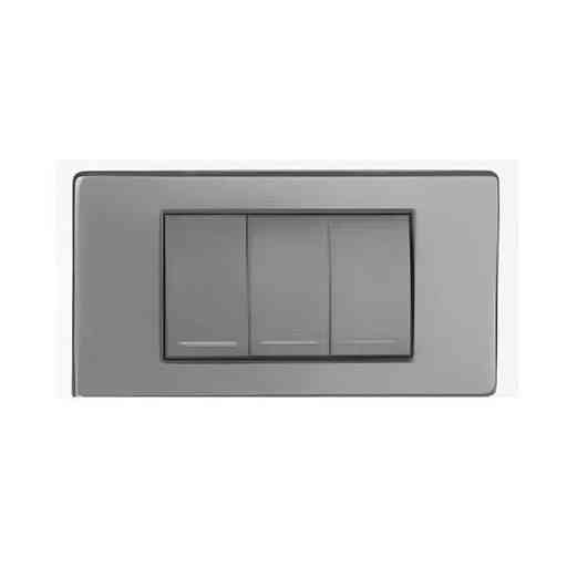 APAGADOR TRIPLE TRIWAY GRIS PLOMO