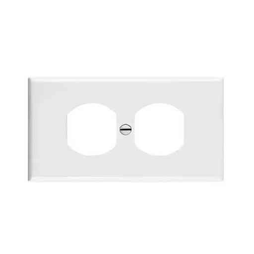 TAPA PARA TOMACORRIENTE DOBLE 4X2 BLANCO PAQUETE DE 10 UND