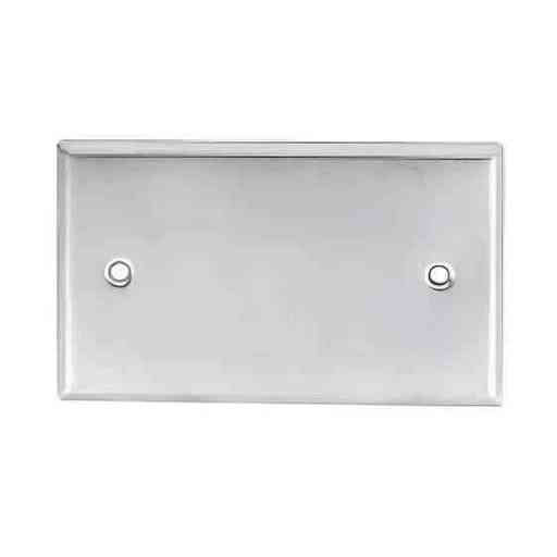 TAPA CIEGA METÁLICA RECTANGULAR 4X2 PAQUETE DE 10 UND