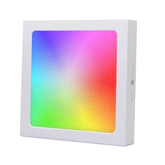 LÁMPARA LED RGB INTELIGENTE WIFI+BLUETOOTH CUADRADA (12w)