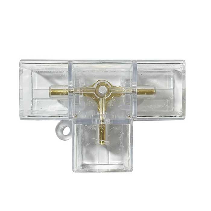 CONECTOR ″T″ PARA TUBO LED PAQ DE 5 UND