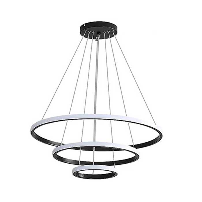 LÁMPARA COLGANTE DE TECHO LED 3 ANILLOS