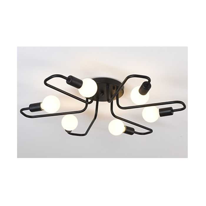 LÁMPARA ARAÑA DE TECHO (6 BRAZOS)