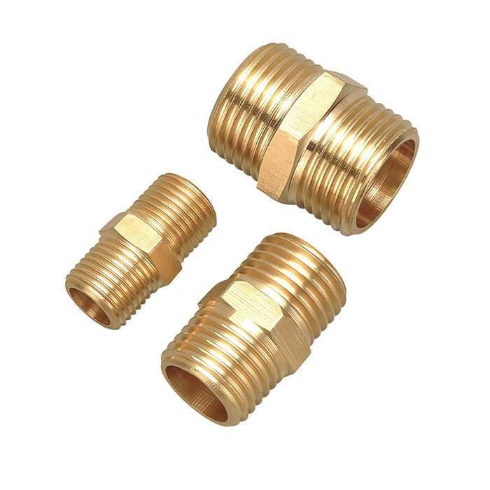 NIPLE ROSCA  MACHO-MACHO  1/2″  PAQ DE 4 UND