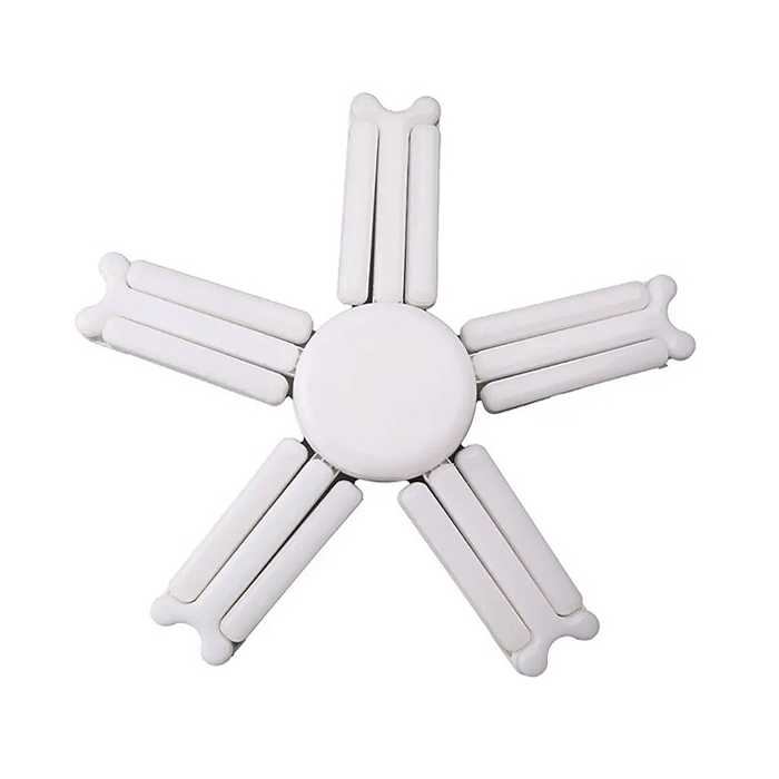 LÁMPARA LED PLEGABLE FORMA DE COPO DE NIEVE (5 HOJAS)