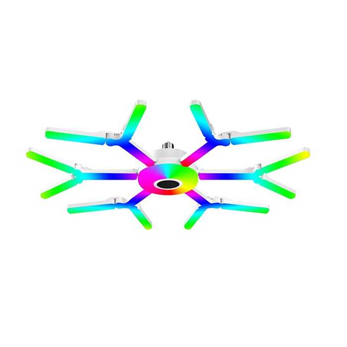 LÁMPARA LED PLEGABLE FORMA DE COPO DE NIEVE RGB (5 HOJAS)