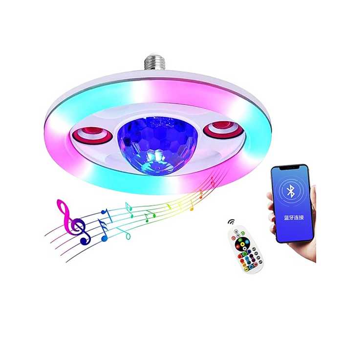 LÁMPARA LED RGB C/BLUETOOTH Y CONTROL REMOTO