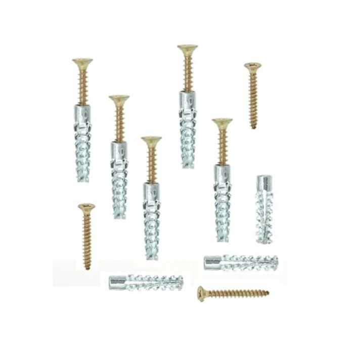 ANCLAJE DE TUBO DE EXPANSIÓN DENTADO CON TORNILLO 4 x 30mm CAJITA DE 12 UND
