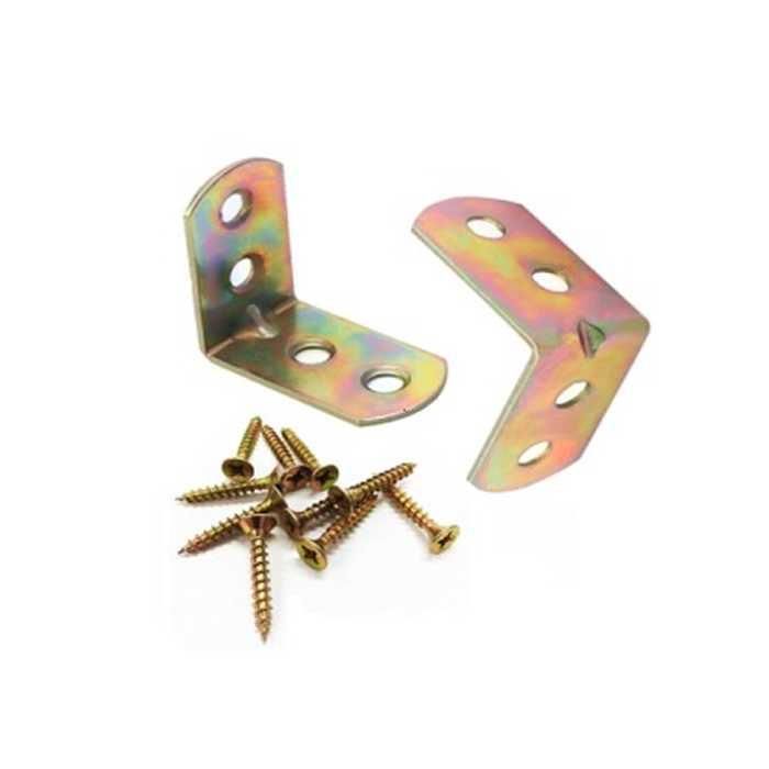 SOPORTE FORMA L  30 x 18 x 2mm CAJITA DE 4 PIEZAS