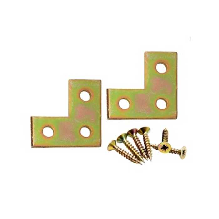 SOPORTE FORMA V 25 x 16 x 2mm CAJITA DE 4 PIEZAS