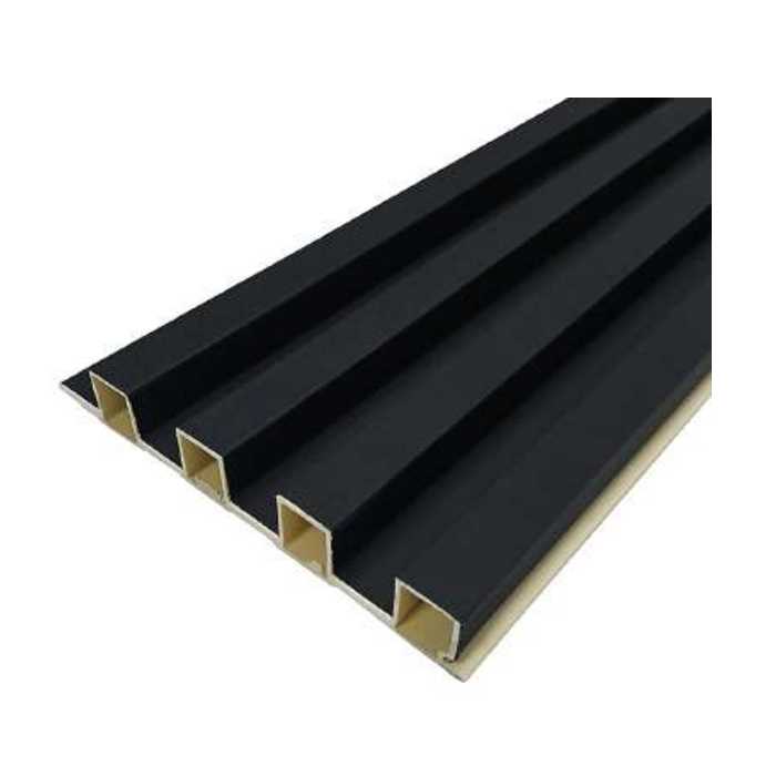 WALL PANEL PVC DECORATIVO NEGRO (PQTE X 6 UND)