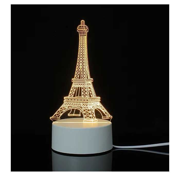 LÁMPARA LED CON DISEÑO TORRE EIFFEL