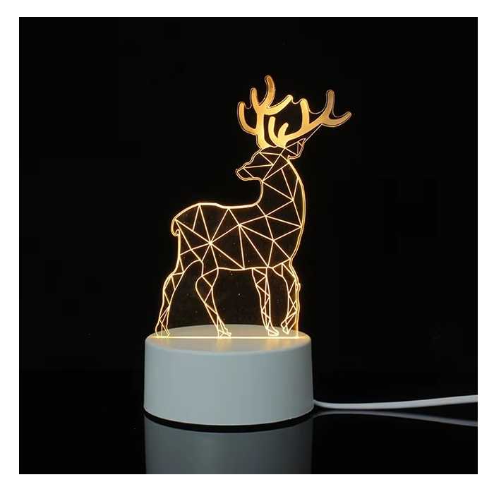 LÁMPARA LED CON DISEÑO DE CIERVO