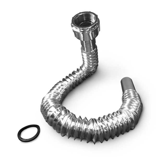 SIFÓN UNIVERSAL EXTENSIBLE CROMADO P/LAVAMANO Y FREGADERO
