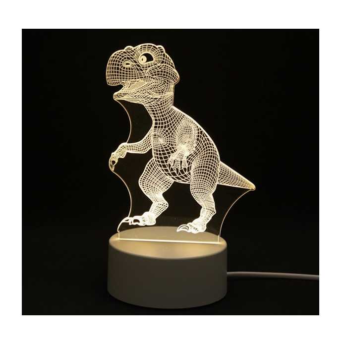 LAMPARA LED CON DISEÑO DE DINOSAURIO