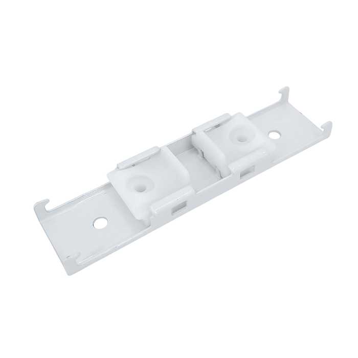 SOPORTE DOBLE PARA RIEL (TECHO) 10.43cm x 2.57cm PAQ 5UND