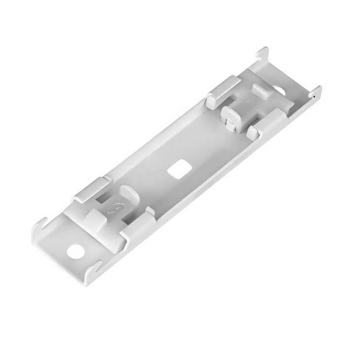 SOPORTE DOBLE PARA RIEL FLEXIBLE (TECHO) 9.15cm x 2.05cm PAQ 5 UND