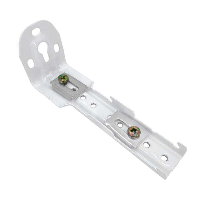 SOPORTE DOBLE PARA RIEL FLEXIBLE (PARED) 11.2cm x 4.3cm x 2.2cm PAQ 5 UND