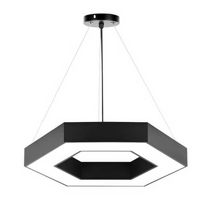 LÁMPARA LED COLGANTE HEXAGONAL HUECA