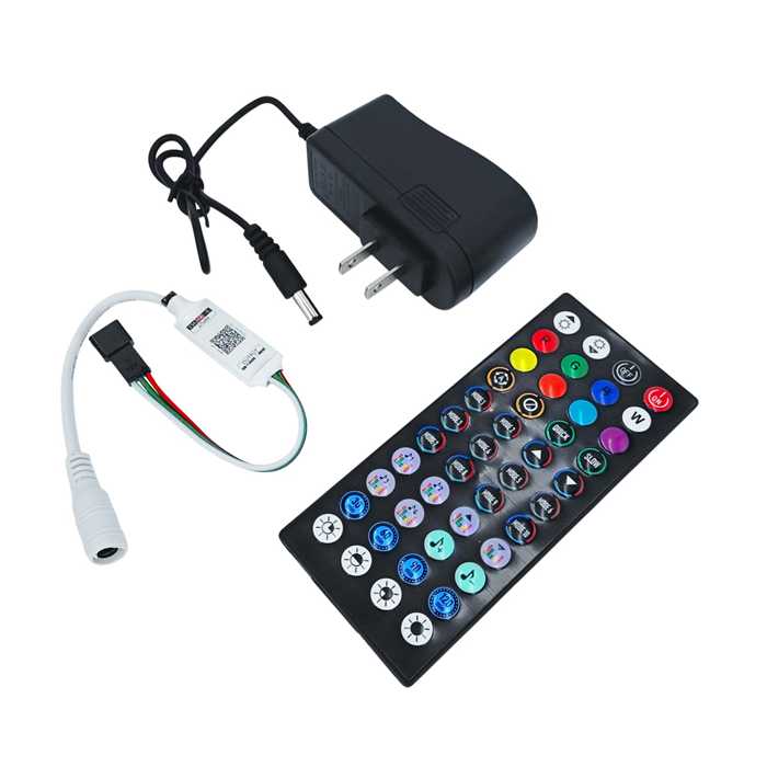 ADAPTADOR CONTROLADOR RGB CON CONTROL REMOTO