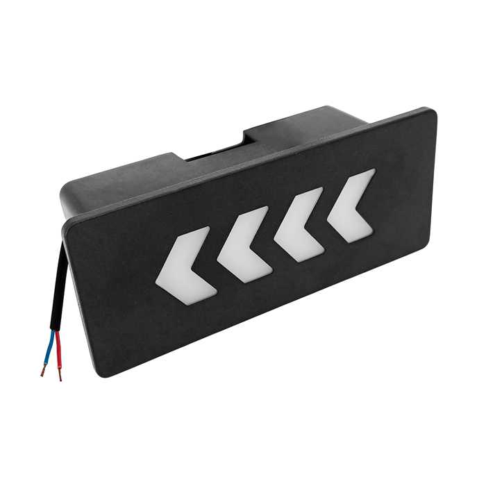 LÁMPARA LED SEÑAL PARA ESCALERAS (NEGRA) (3W)