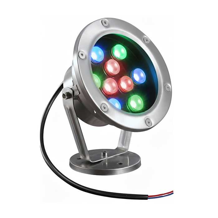 LAMPARA LED SUMERGIBLE LUZ RGB (9W)