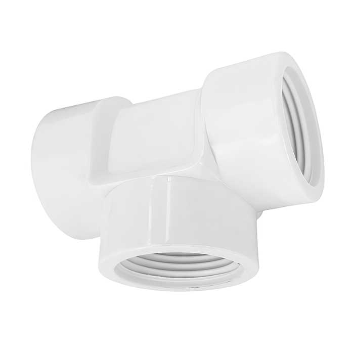 TE SENCILLA DE PVC 1″ CON ROSCA (PQTE X 5UND)