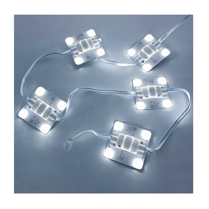 MÓDULO LED CUADRADO (LUZ BLANCA)(PQTE X 5UND)