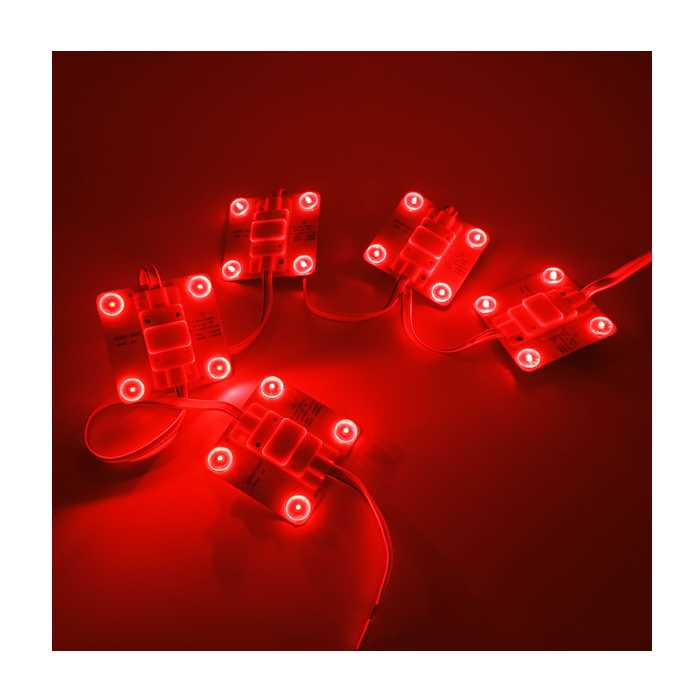 MÓDULO LED CUADRADO (LUZ ROJA)(PQTE X 5UND)