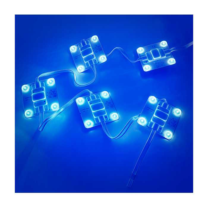 MÓDULO LED CUADRADO (LUZ AZUL)(PQTE X 5 UND)