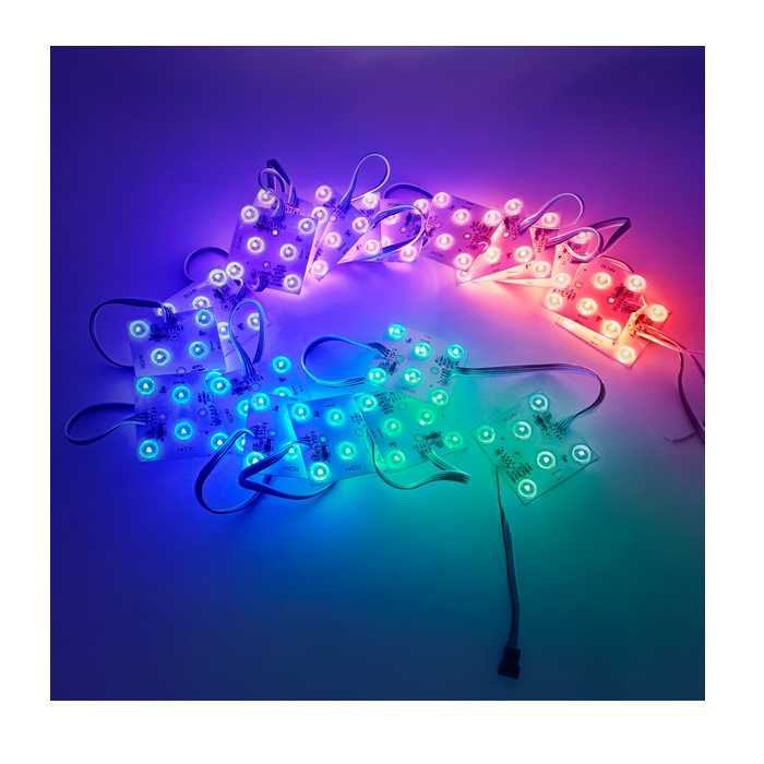 MÓDULO LED CUADRADO RGB (24V)(PQTE X 20 UND)