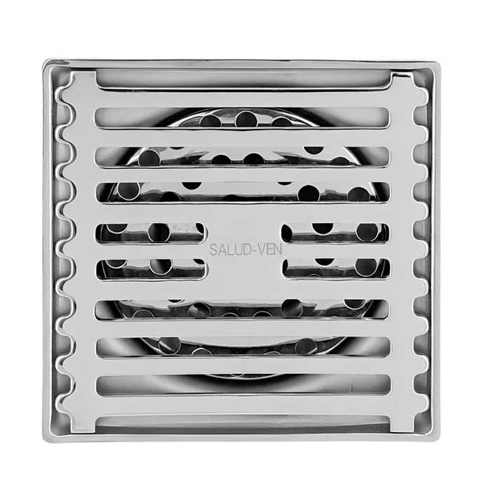 DRENAJE DE PISO CON REJILLA EXTRAÍBLE (ACERO INOX.)