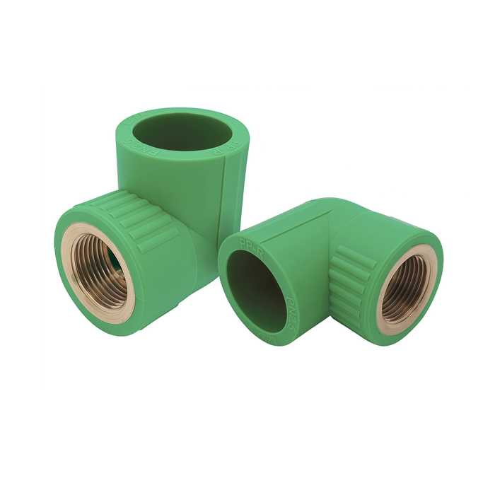 CODO 90° PPR ROSCA NPT HEMBRA Ø32mm 3/4″ PAQ 5 UND