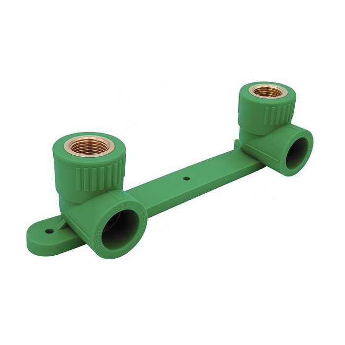 CODO DOBLE 90° PPR ROSCA NPT HEMBRA Ø25mm 1/2″