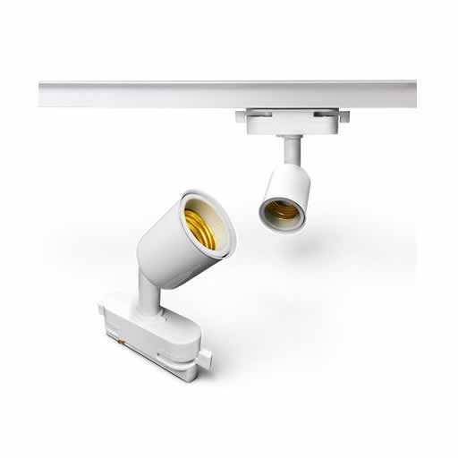 LÁMPARAS BLANCA DE CARRIL P/LED E27