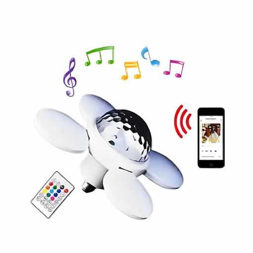 BOMBILLO LED RGB PLEGABLE CON BLUETOOTH