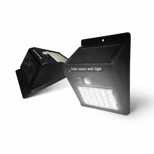 LÁMPARA LED C/PANEL SOLAR Y SENSOR DE MOVIMIENTO 20W